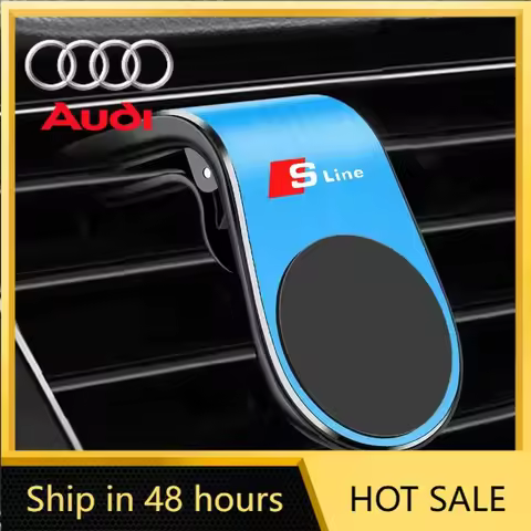 2025 Hot Magnetic Car Mobile Phone Holder Air Outlet GPS Stands Fixing Clips For Audi SLine RS A3 A4