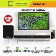 SonicGear SonicBar BT3500 Soundbar and Subwoofer | Bluetooth 5.0 | FM Radio | USB Playback | 1 Year