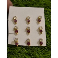 PURPLE WHITE IMPON DANGLING MUKUTHI (not 916)