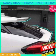 Car Rear Top Roof Glass spoiler Window boot Trunk Lip wing Vios city Honda civic Fc Type R Typer Tail Black colour Vent