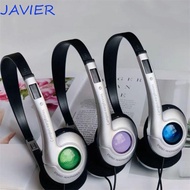JAVIER Retro Headset, Over Ear Vintage Y2K Headphone, Fashion 3.5mm Earbud Millennium Wind Wired Hea