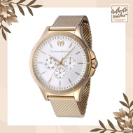 Technomarine 822021 Moonsun Silver Dial Yellow Gold Strap Quartz 45mm Men's Watch