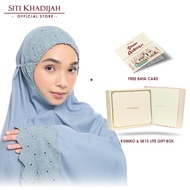 Siti Khadijah Telekung Signature Lunara in Pewter Blue + Online Lite Gift Box + Free Kad Raya