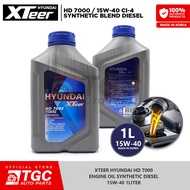 Xteer HD 7000 15W40 Hyundai Engine Oil Synthetic Diesel HD-7000 15W-40 CI-4 1L 1 Liter - 1pc