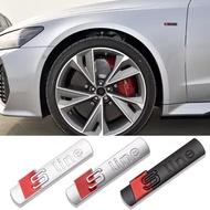 7.2cm 3D Metal Car Badge Refitting Emblem Sticker for Audi Sline A6 A3 A4 A5 A8 S3 S4 S5 S6 S7 S8 SQ