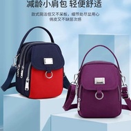 Beg Galang Mini Beg Sling丨Beg Galang Kecil Silang Tahan Air Pelbagai Poket Zip Ringan丨Beg Bahu Mini 