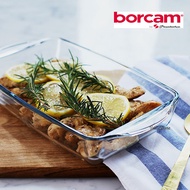 Borcam 3.8L Rectangle Glass Roaster / Food Storage Container / Bake-ware