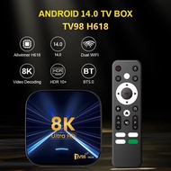 16/32/64 gb Tv Box Android 14 8k Hd Media Player Support Android Tv App Bt 5.0 2.4g/5 g Dual Wifi Se