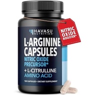 L-Arginine Capsules with L-Citrulline - Nitric Oxide Supplement - L Arginine and L Citrulline Blend 