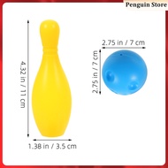 1 Set Kids Toy Bowling Set Plastic Bowling Pins with Ball Toddler Indoor and Outdoor Bowling Games f