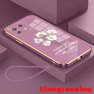 Casing xiaomi mi 11 lite xiaomi 11t xiaomi 11 lite 5g ne xiaomi 11t pro phone case Softcase Electroplated silicone shockproof Cover new design Flower Couple Love DDBH01
