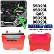 DIN55 DIN55L DIN55R Q85 Q95 55D23L 75D23L 115D23L CAR BATTERY PROTECTION COVER / BATTERY COVER