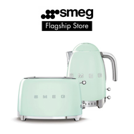 SMEG Breakfast Set, 1.7L Variable Temperature Kettle + 2 Slice Toaster, 50's Retro Style Aesthetic with 2 Years Warranty