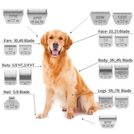 Detachable Pet Grooming Dog Hair Trimmer Ceramic Edge Blade Compatible with most Andis,Oster A5,Wahl