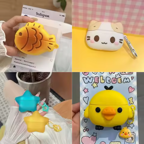 For Huawei Freebuds 5i 6i 7i SE Pro 3 4 5 Huawei Free Clip 2 Earphone Case 3D Rilakkuma Chicken Taiy