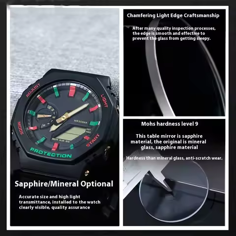 For Casio G-SHOCK Farmhouse Oak Watch Mirror GA-2100 GA-2000 Watch Mask GM-2100 GA-B2100 Watch Miner
