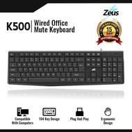 Zeus K500 ( SimpliCity ) Computer Keyboard For Office / Gaming ( Online Exclusive Edition ) K-500