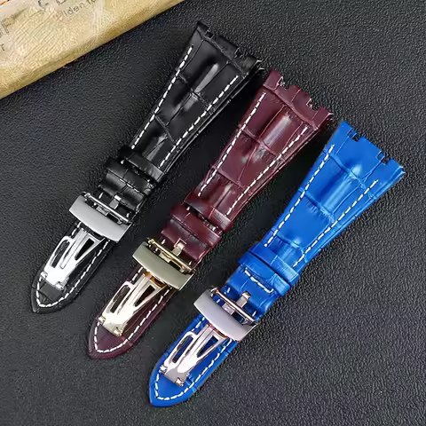 Cow Leather Watch Strap for Audemars Piguet Royal Oak Offshore Ap15710 15703 15706 26470 26170 26133