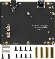Geekworm Raspberry Pi 4 SATA, X825 V2.0 2.5 Inch SATA HDD/SSD Expansion Board UASP Supported for Ras