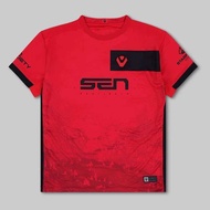 Valorant Sentinels Esports Gaming Uniform Training Short Sleeve T-Shirt Boys O Neck Sweatshirt Runni