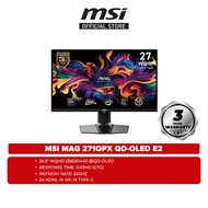 MSI MAG 271QPX QD-OLED E2 26.5” WQHD 240Hz Gaming Monitor ( HDMI, DP, Type-C, 3 Yrs Warranty )