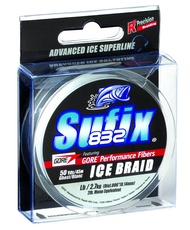 Sufix 832 Ice Braid 6 lb Ghost