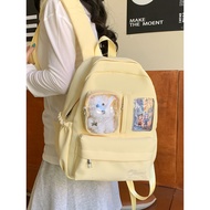 Transparent Ita Backpack Cute Ita Bag Fresh Style Large Capacity Double Shoulder Bag Versatile Casua