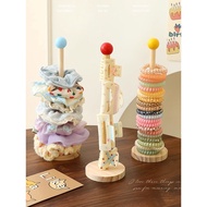 Hair Ties Organizer Dachang Hair Coil Holder Wooden Display Stand Hair Clips Barrettes Hair Accessor