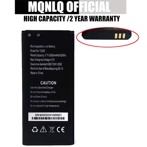 2600mAh T2600 Battery for VEMO E5885 4G LTE WIFI Router, ZLT M30 Portable WiFi Hotspot Bateria