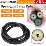1 Meter Spearfishing Rubber Tube Speargun Latex Tube Lnter Dia 3*10/12/14/16MM Latex Tube Underwater