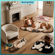 KANGNKA Bedroom Rug, Non-Slip Stain Resistant Area Rug, Comfortable Thick Construction Cartoon Anima