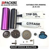 Fullset Gearbox Metal High Capacity Gear Jinming J8 J9 J10 Universal Jin Ming Gel Ball Blaster Acces