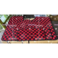 CARPET DADU (RED) DADU KARPET KERETA UNIVESAL THAILAND MAGIC MAT MEGA HICK 5 STAR HOTEL CAR CHECKMAT