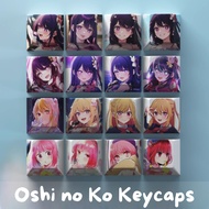 Oshi no Ko Ai Hoshino Ruby Kana Arima Keycaps Mechanical Keyboard, artisan keycap Mechanical keyboar