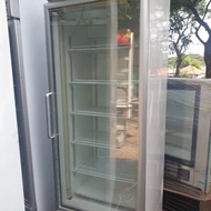 SECOND/BEKAS UPRIGHT FREEZER GLASS DOOR MERK PANASONIC