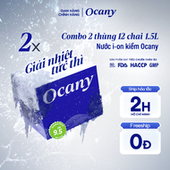 Combo 2 thùng 12 chai nước ion kiềm Ocany chai 15l