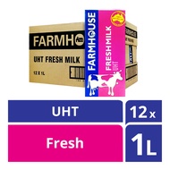 FARMHOUSE UHT FRESH MILK 12 X 1L (1 CARTON)