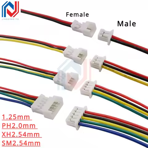 10Pcs PH 2.0 Male Female Wire Connector Pitch PH2.0mm 2P 3P 4P 5P 6P 7P 8P 9P 10P 11P 12 Pin Plug Ja
