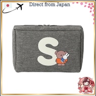 [Miffy] Ladies 30601203 Pouch Women Initial 30601204B Initial S Gray [B] Approx. W16.5cm × H11cm × D