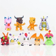 Anime Digital Monster The Last Evolutionary Fetter Dinosaur Action Figures Gk Model Display Childrens Gift Toys 9 Pieces Per Set