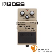 BOSS AD-2 木吉他 前級/DI 效果器【AD2/Acoustic Preamp/五年保固】