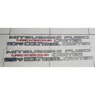 Mitsubishi Fuso Sticker Set Canter ColtDiesel Sticker/ Turbo INTERCOOLER Sticker/ Mitsubishi 110ps 1
