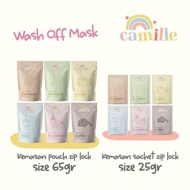 [FREE SPATULA + 1 GIFT] Masker Wajah Camille Beauty FULL SIZE | Wash Off Mask Camille | Camille Orga