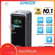 NaniNook  Vistas Anker Powerbank Fast Charging Powercore GanPrime 20000mAh 200W Power Bank Portable 