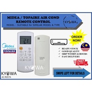 ❄MIDEA❄TOPAIRE Air Cond Aircon Aircond Remote Control Replacement (RG-57)