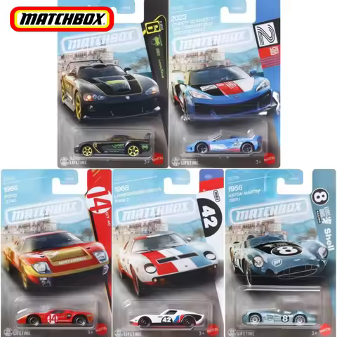 New Matchbox Premium Regular Carded GGF12N Die-cast Set Collectible Gift Lambo P400S Aston DBR1 GT40