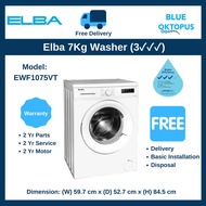 Elba 7Kg Washer (EWF1075VT) – 3 ✓ ✓ ✓