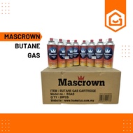 READY STOCK MASCROWN BUTANE GAS B-GAS 28PCS/CARTON