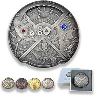 UD UNIQUE DICE 7-in-1 Roulette Dice Spinner DND Dice Set D4, D6, D8, D10, D12, D20, D% Metal Hollow