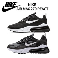 NIKE AIR MAX 270 REACT Black Grey Men Women Running Shoes Casual Sports Max270 Training Basketball Shoes